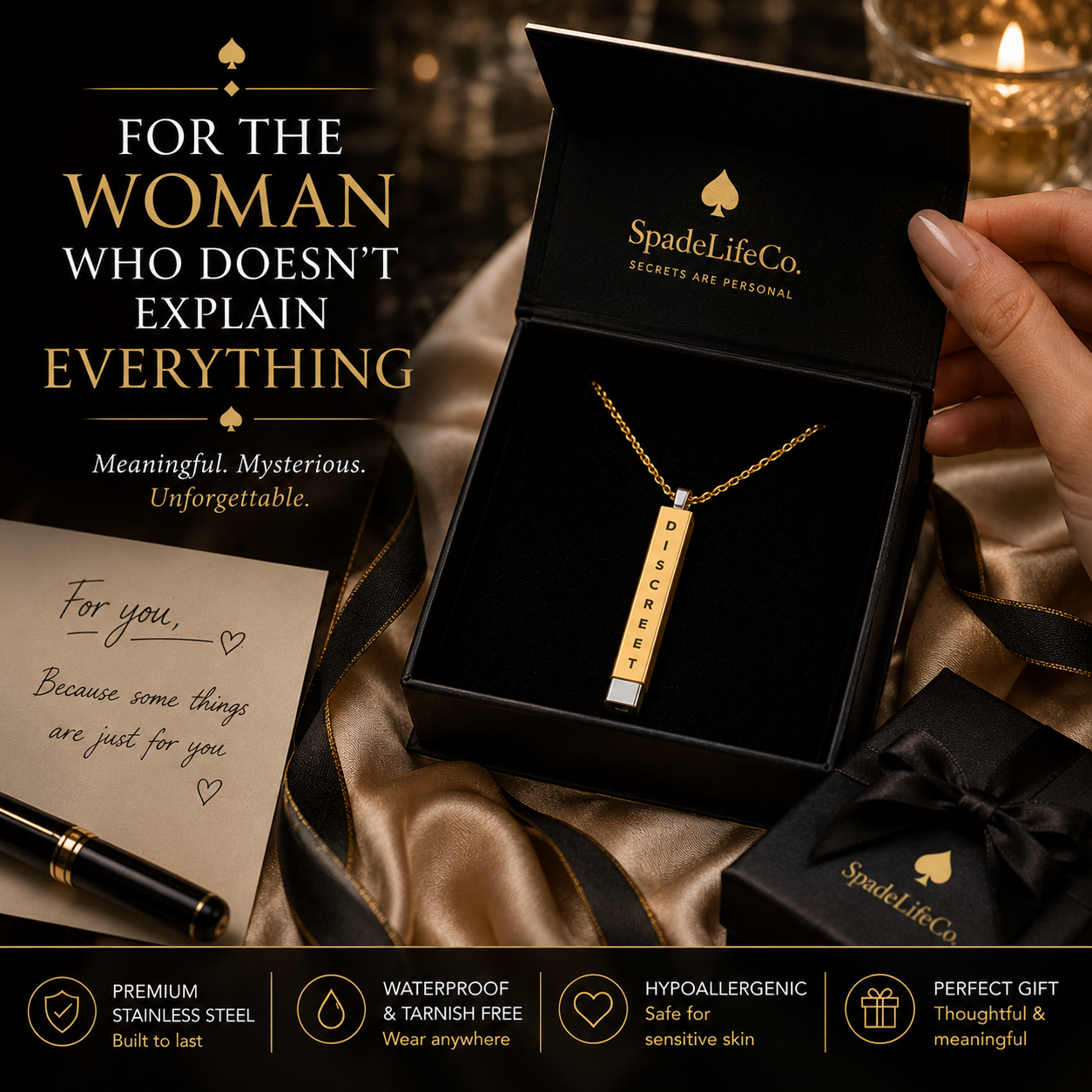 Hidden Message Necklace — Hotwife Edition