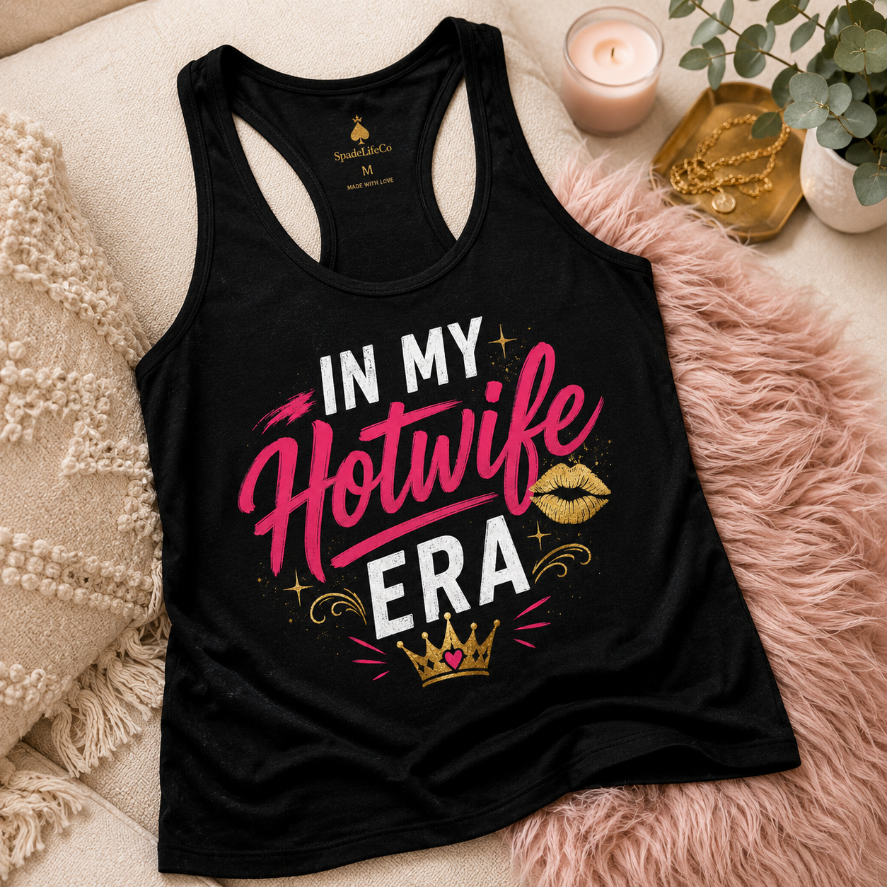 In My Hotwife Era Tank Top — Lips Edition