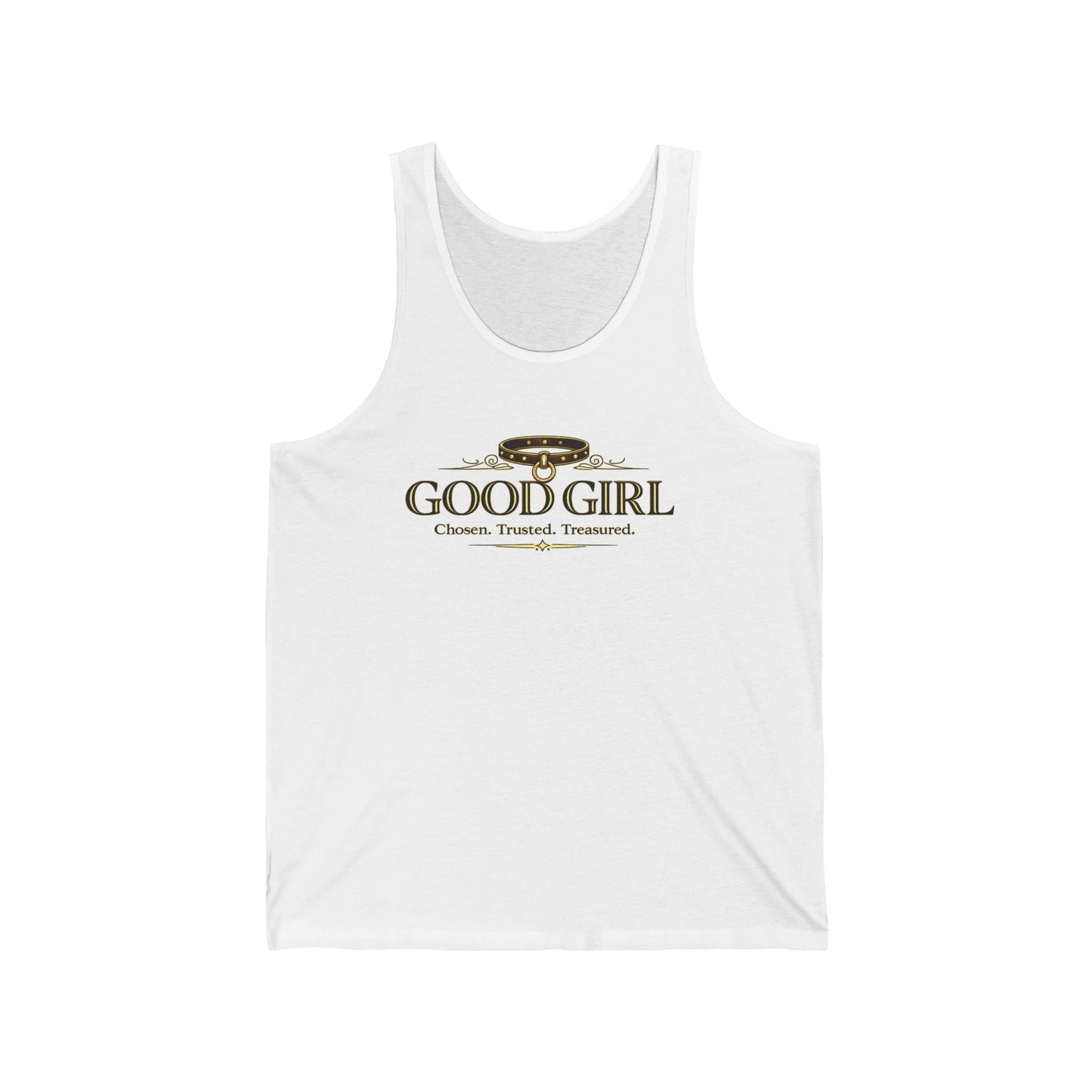Woman wearing Good Girl Praise Edition tank top