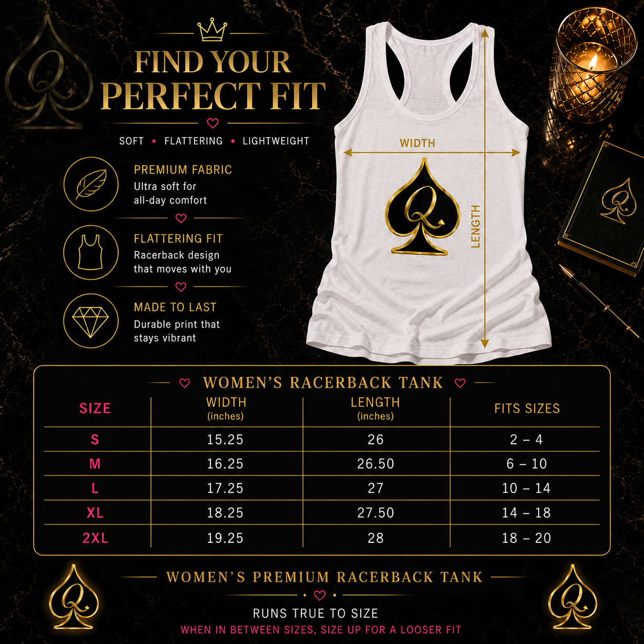 Queen of Spades Tank Top