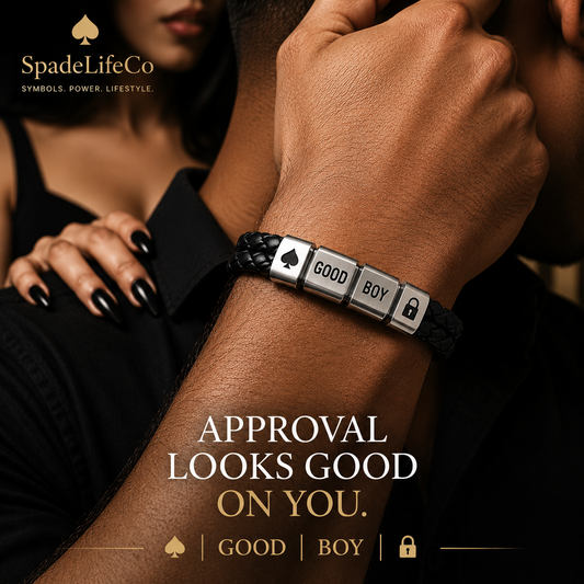 Good Boy leather bracelet for him
