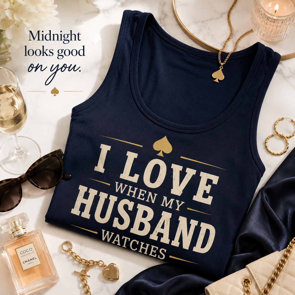 I Love When My Husband Watches Tank Top