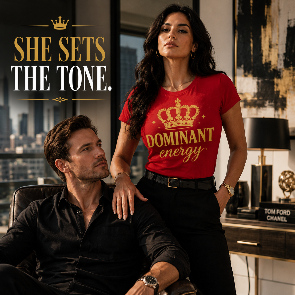 Dominant Energy graphic tee bold statement shirt