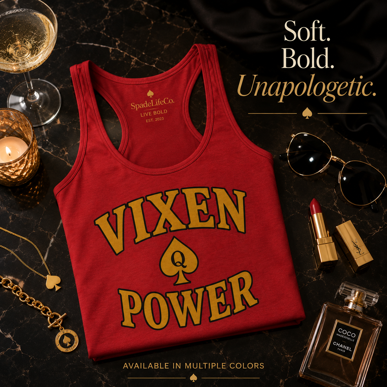 Woman wearing Vixen Power tank top