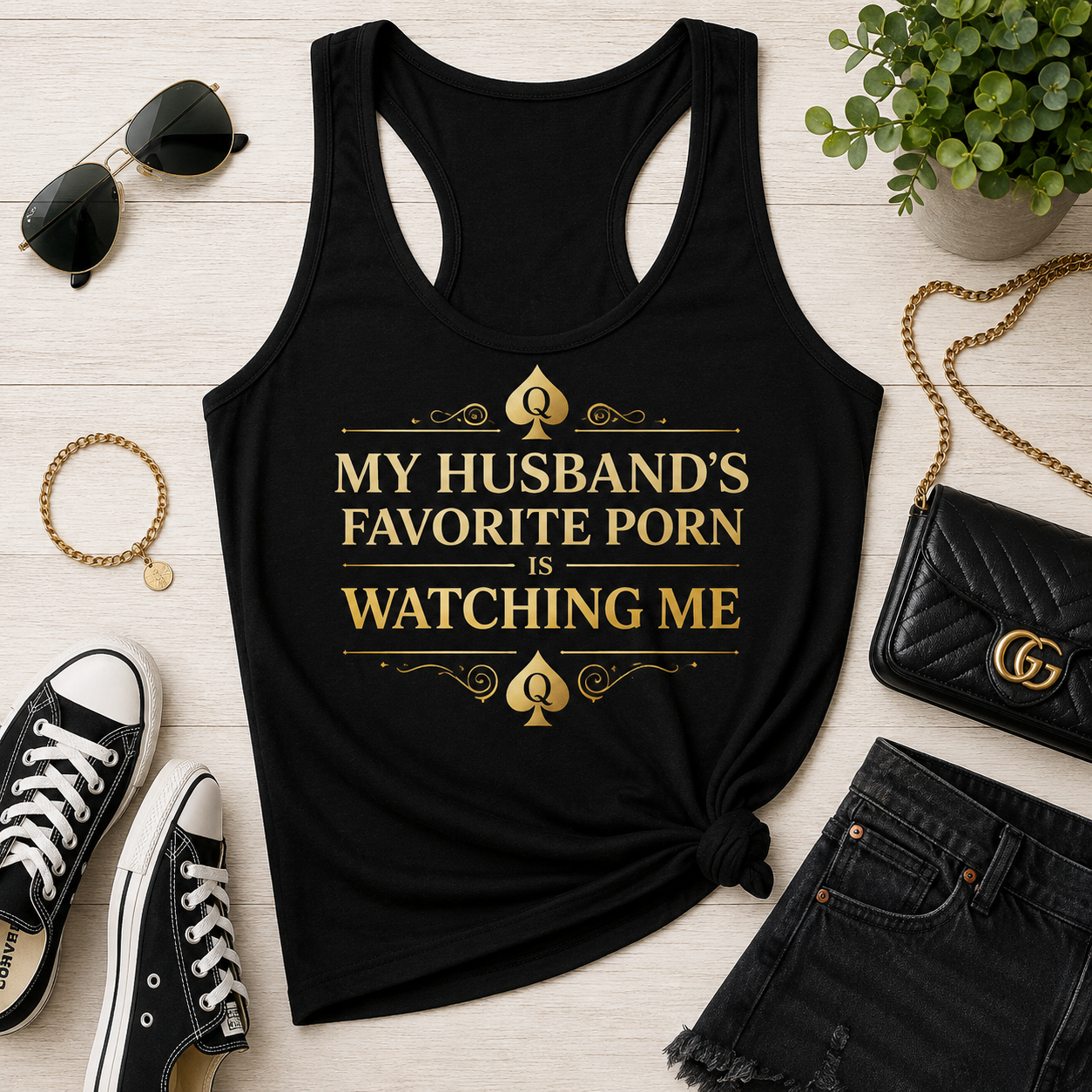 Queen of Spades — Favorite Porn Tank Top