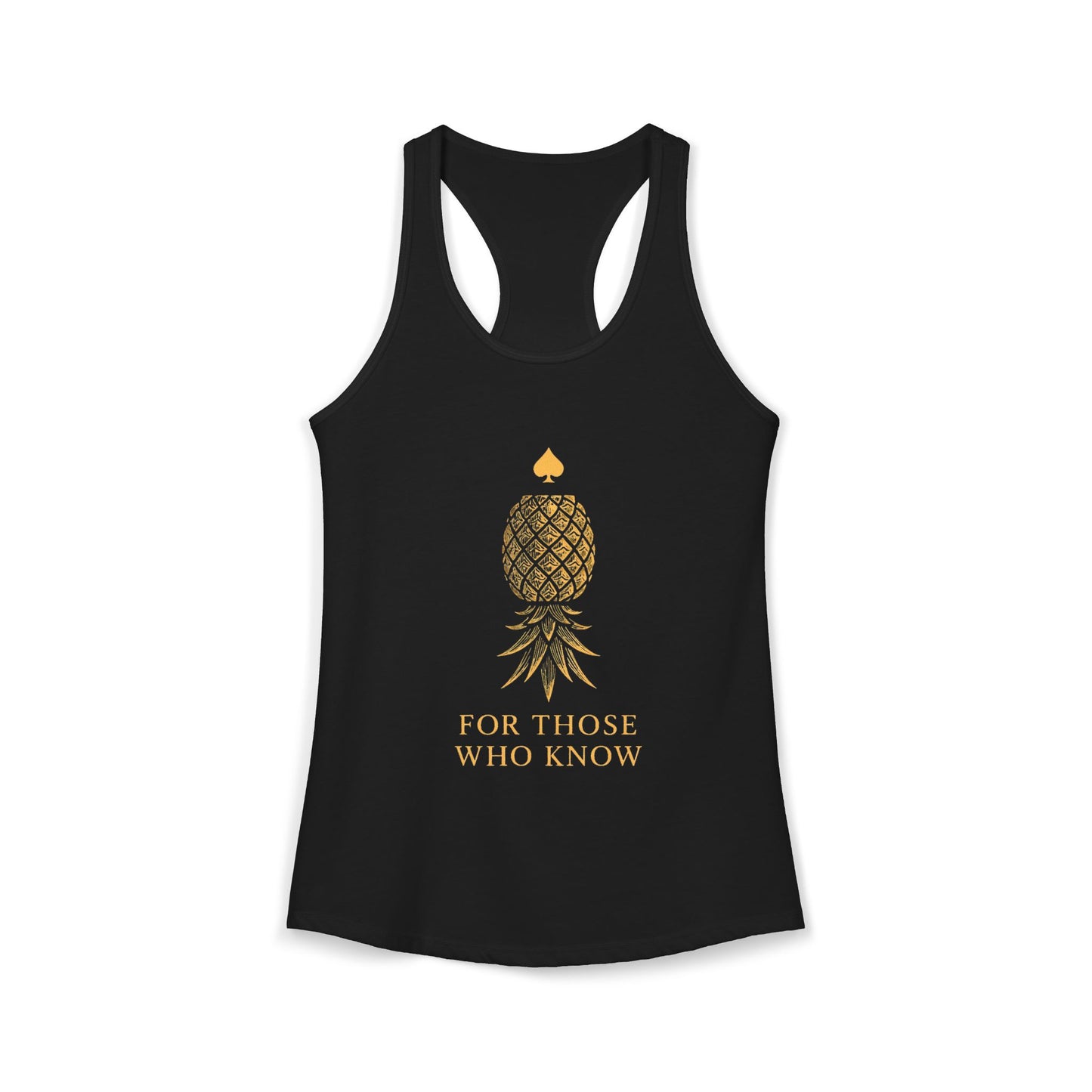 Upside down pineapple tank top lifestyle photo