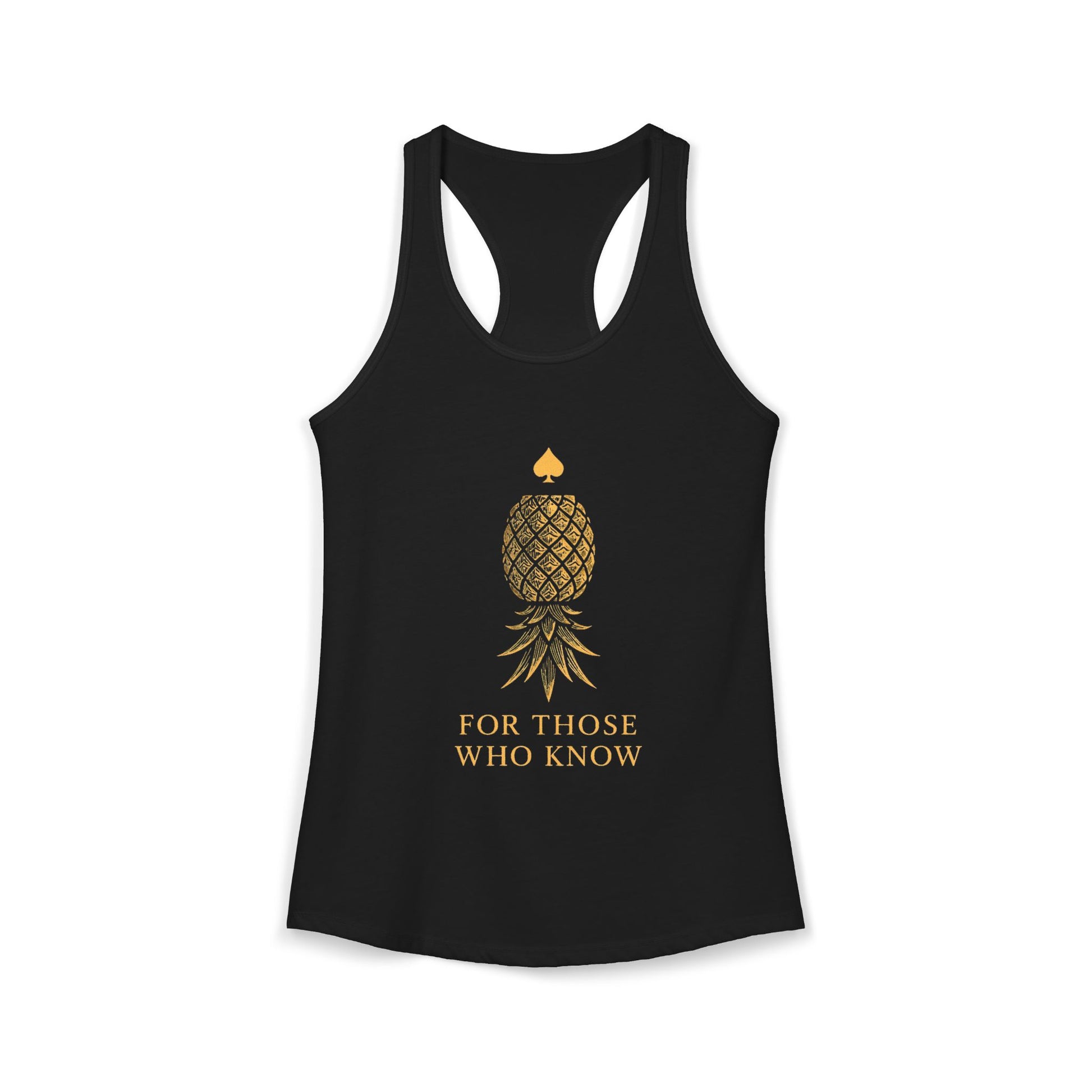 Upside down pineapple tank top lifestyle photo