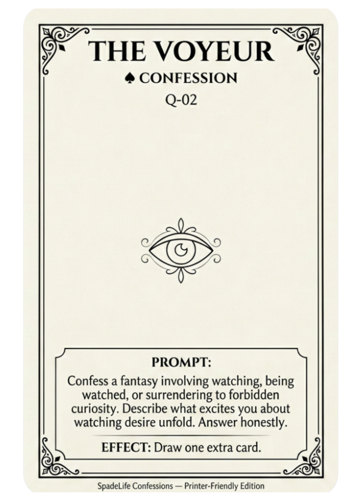 SpadeLife Confessions – Hotwife • ENM Conversation Deck