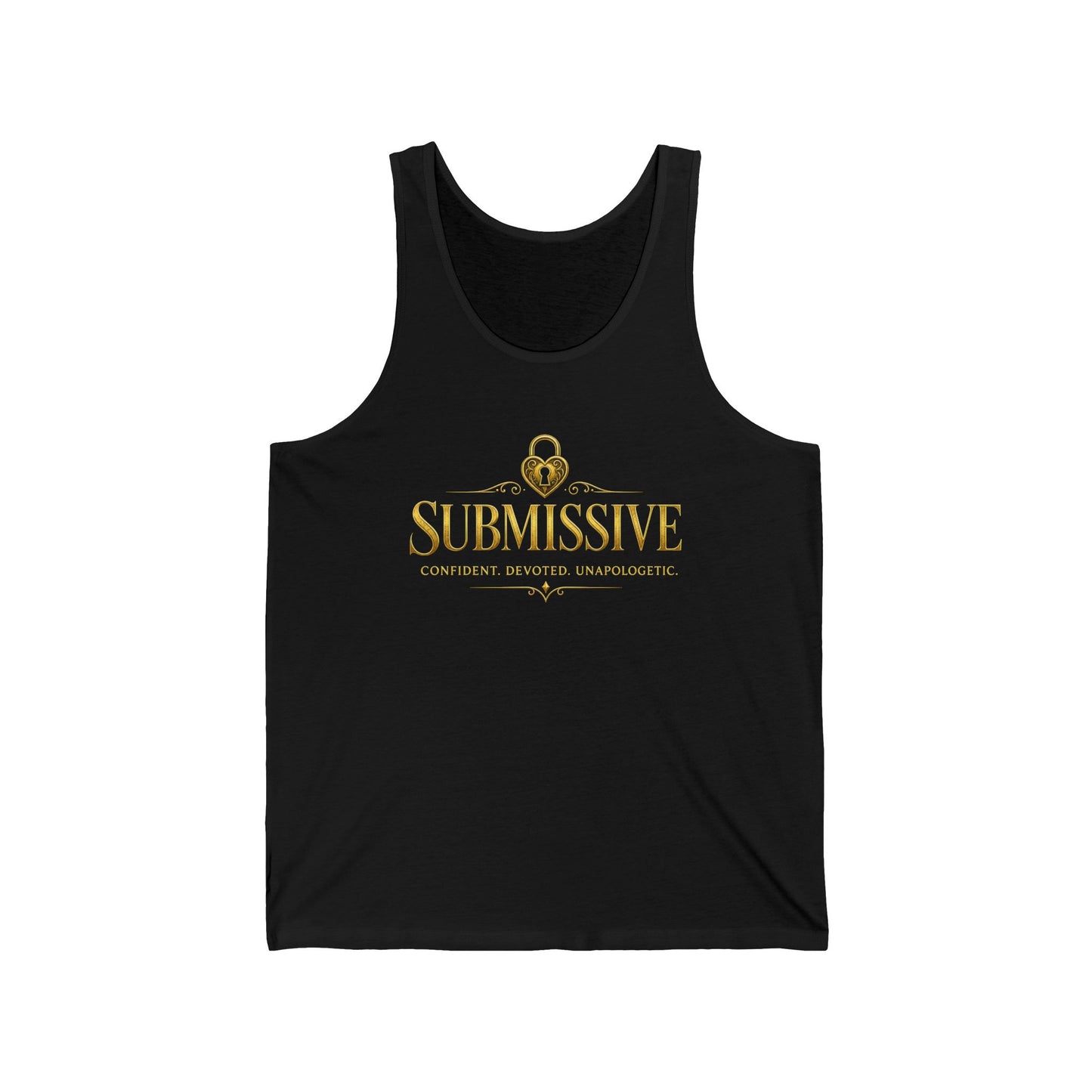 Woman wearing Confident Devoted Unapologetic tank top