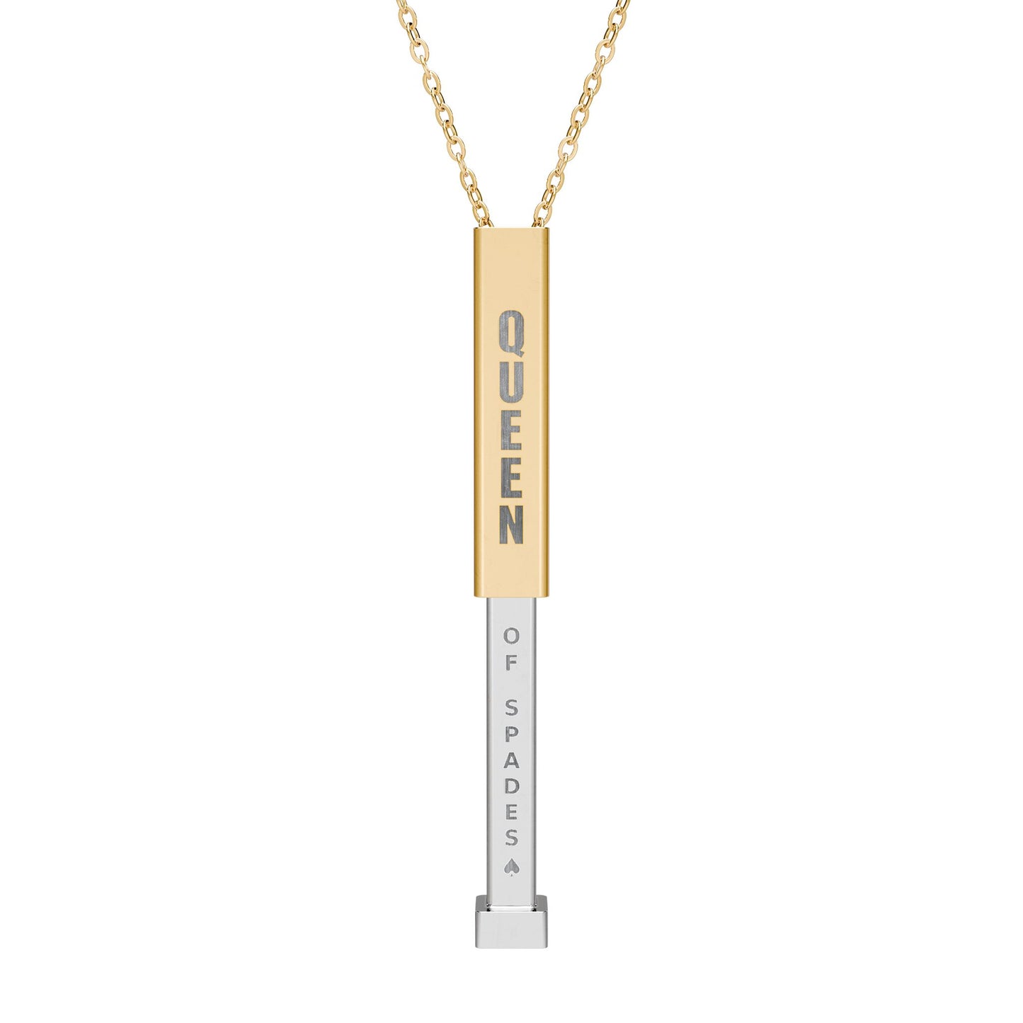 Hidden Message Necklace — Queen of Spades Edition