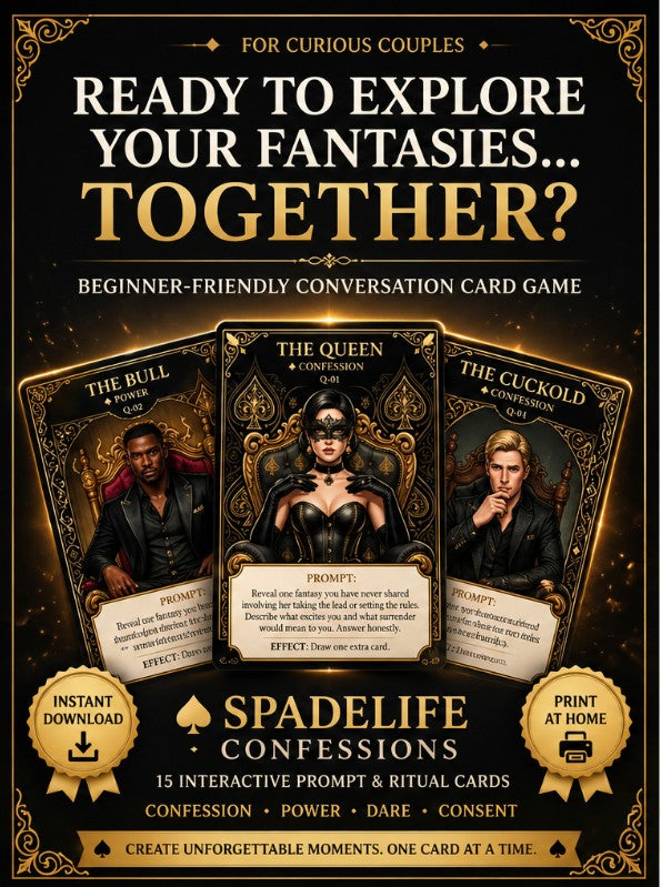SpadeLife Confessions conversation card deck for couples