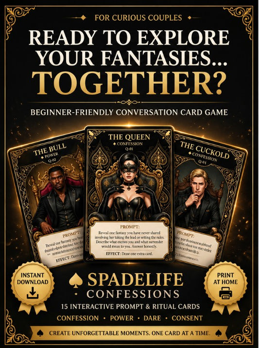 SpadeLife Confessions conversation card deck for couples